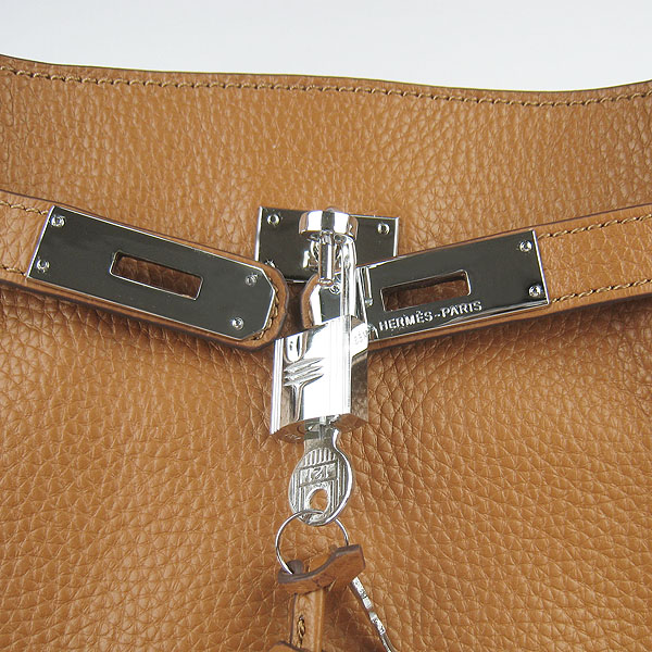 Replica Hermes Jypsiere 34 Togo Leather Messenger Bag Light Coffee H2804 - 1:1 Copy - Click Image to Close